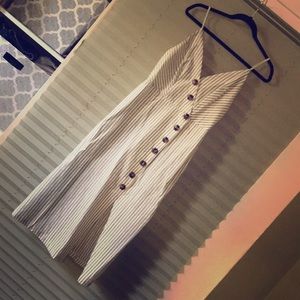 Button down midi dress